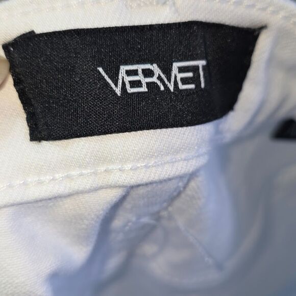 VERVET White Denim Distressed Jeans Ankle Skinny Fit , Size:  28 - Picture 10 of 10